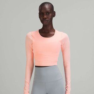 Lululemon Ebb to Street Long Sleeve Shirt Dew Pink Size 4